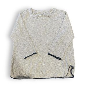 [Talbots] Striped Top w Accents